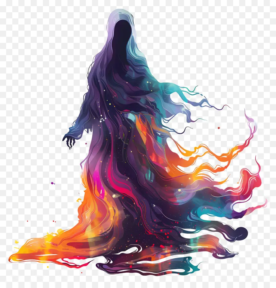 Fantasma，Pintura A La Acuarela PNG