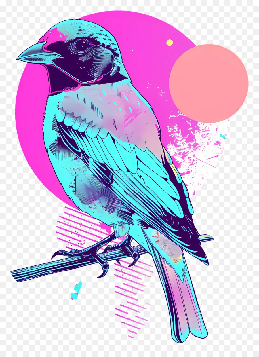 Pájaro De Vapor，Vaporwave PNG