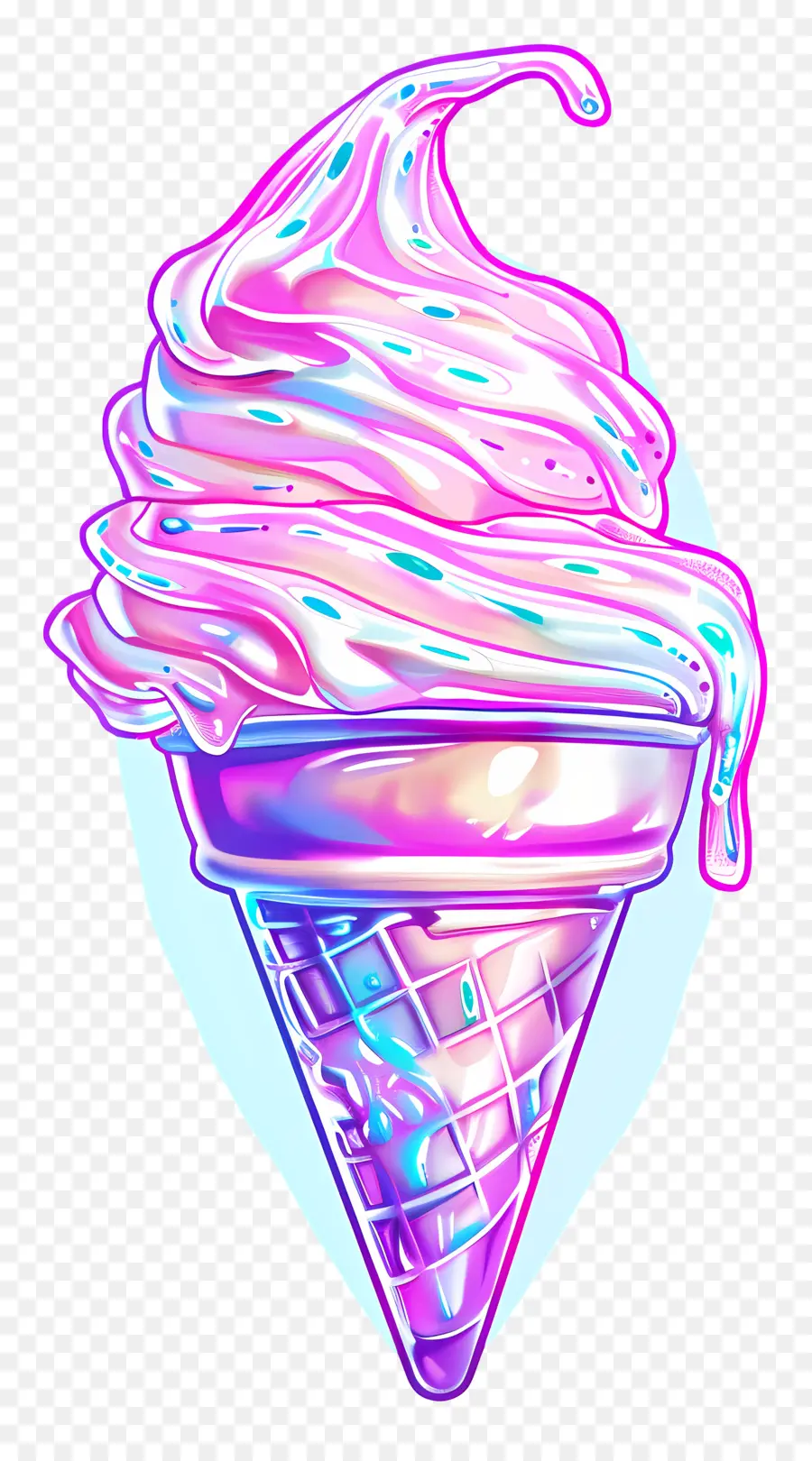 Helado De Vaporwave，Vaporwave PNG