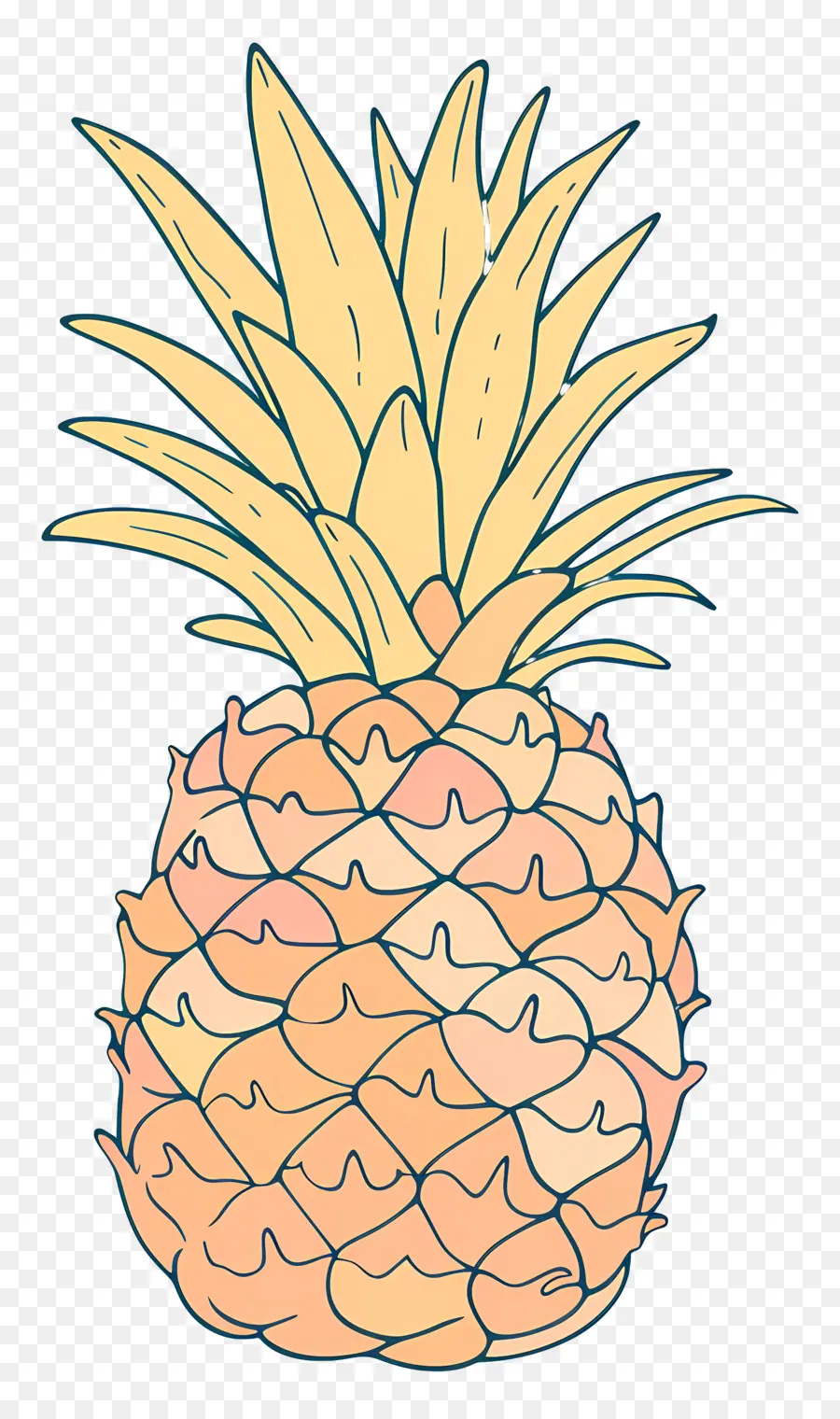 Piña，Oval PNG