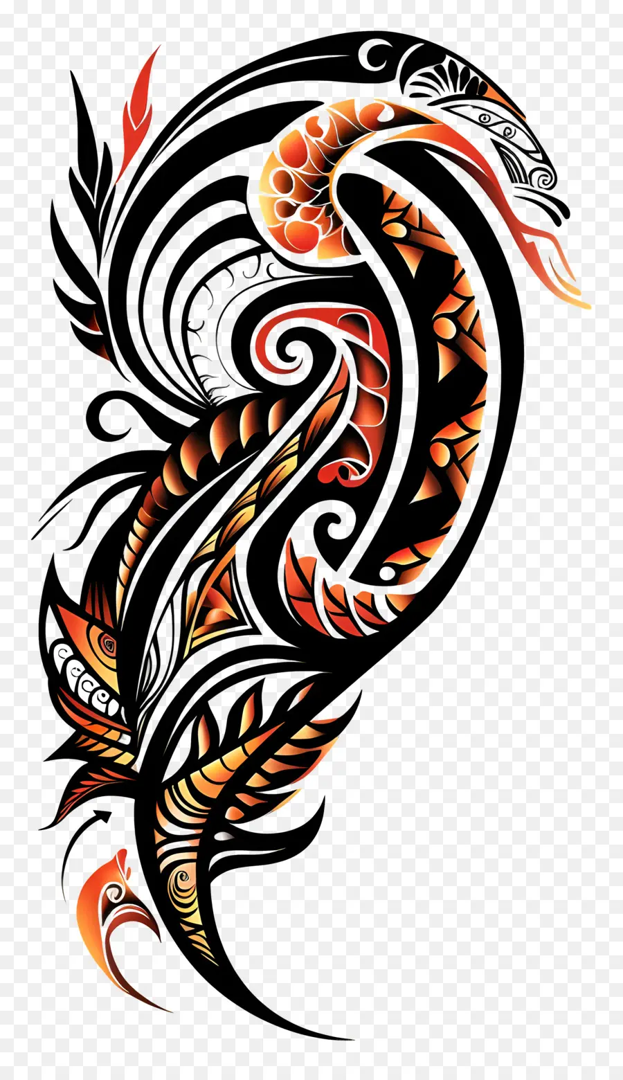 Tatuaje Maorí，Diseño Abstracto PNG