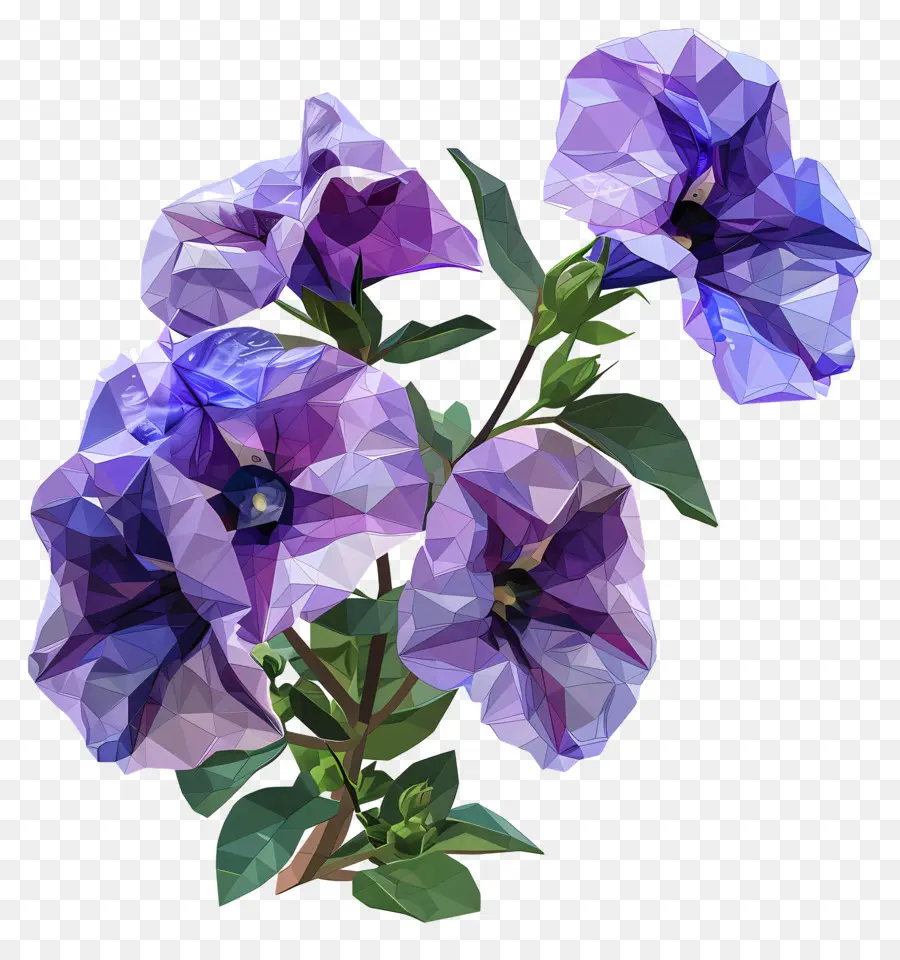 Digital De La Flor，Flor Morada PNG