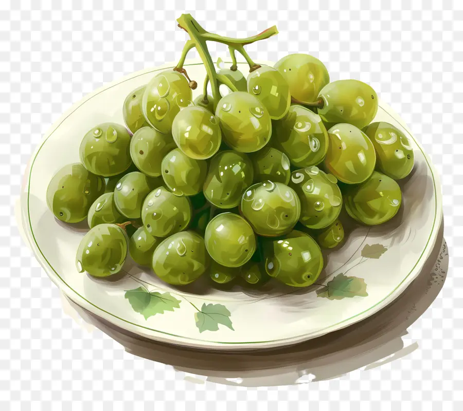 Uvas Verdes，Fruta Fresca PNG