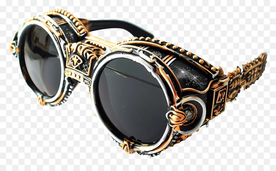 Diseño De Gafas De Sol，Gafas Steampunk PNG