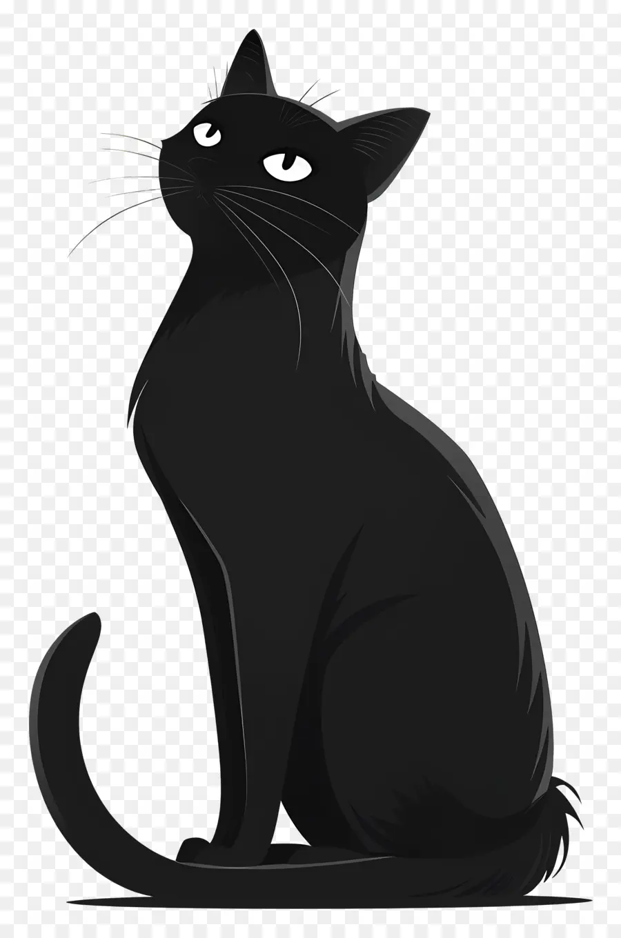 Gato Negro，Patas Traseras PNG