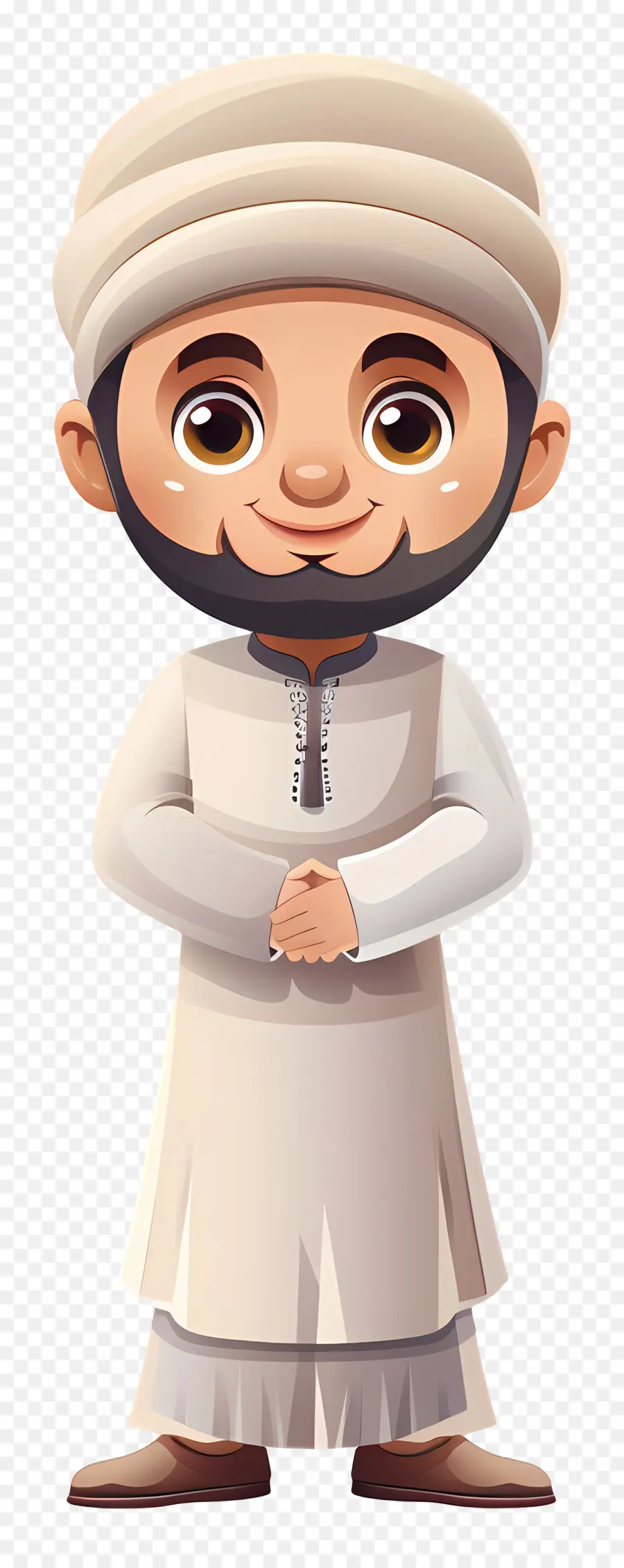 Eid Al Adha，Hombre De Dibujos Animados En Ropa Tradicional PNG