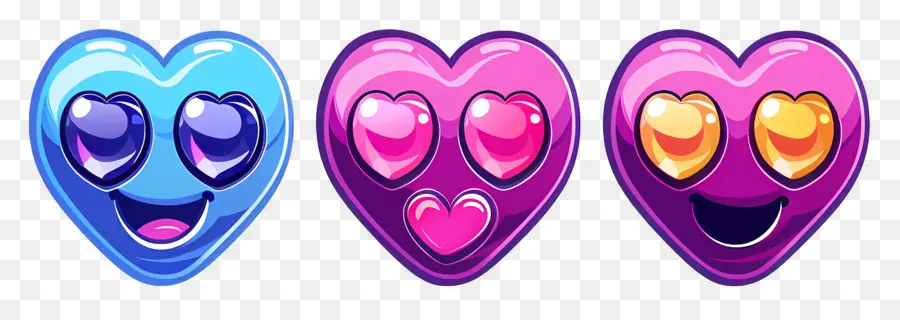 Emoji De Corazón，Corazones De Dibujos Animados PNG