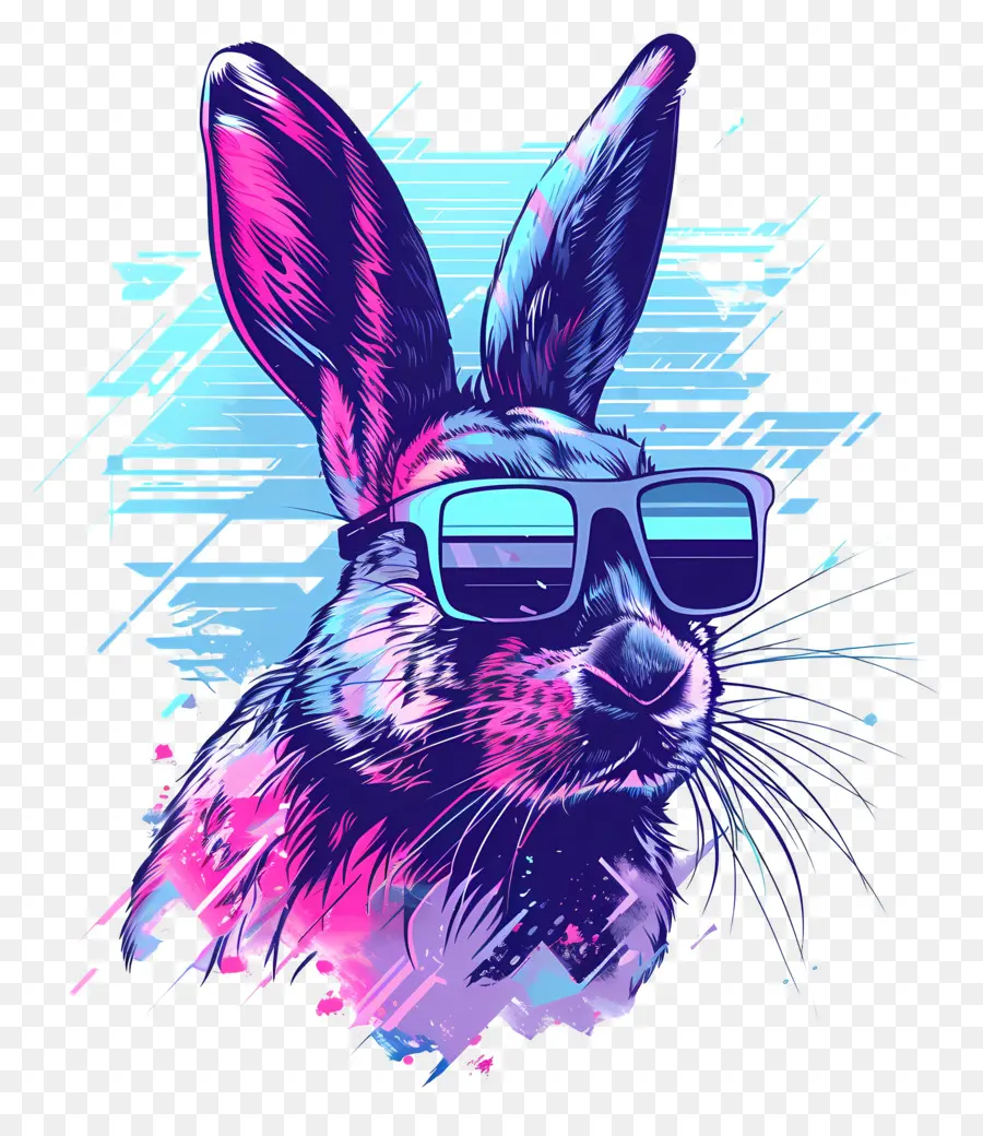 Vaporwave Conejo，Vaporwave PNG