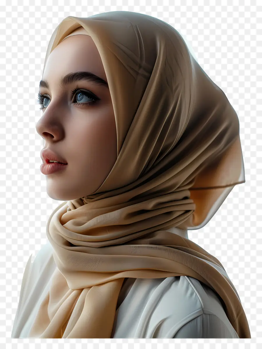 Verdadera Chica Hijab，Pañuelo En La Cabeza PNG