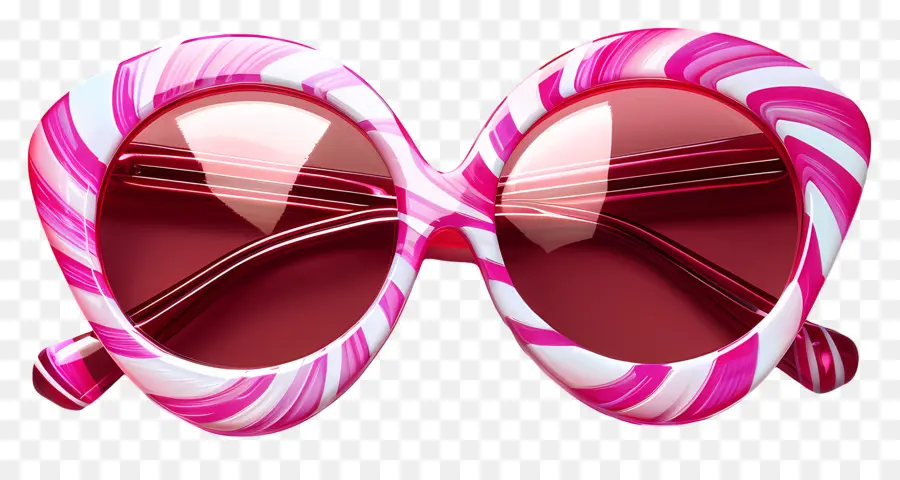 Diseño De Gafas De Sol，Gafas De Sol Rosa Y Blanca PNG