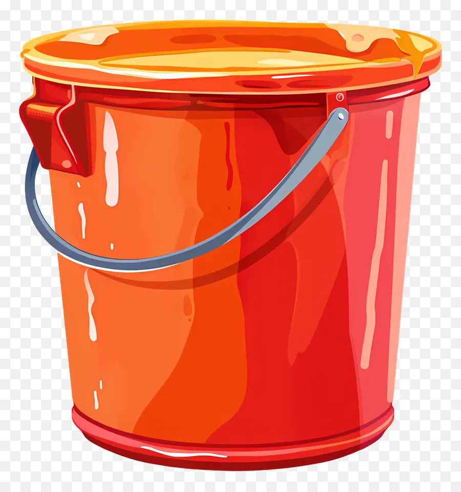 Balde，Cubo Rojo PNG