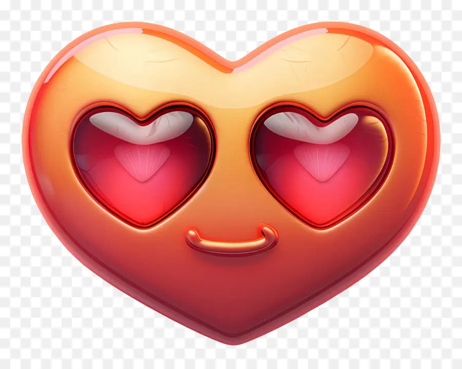 Corazón Emoji，Corazón Con Gafas De Sol PNG