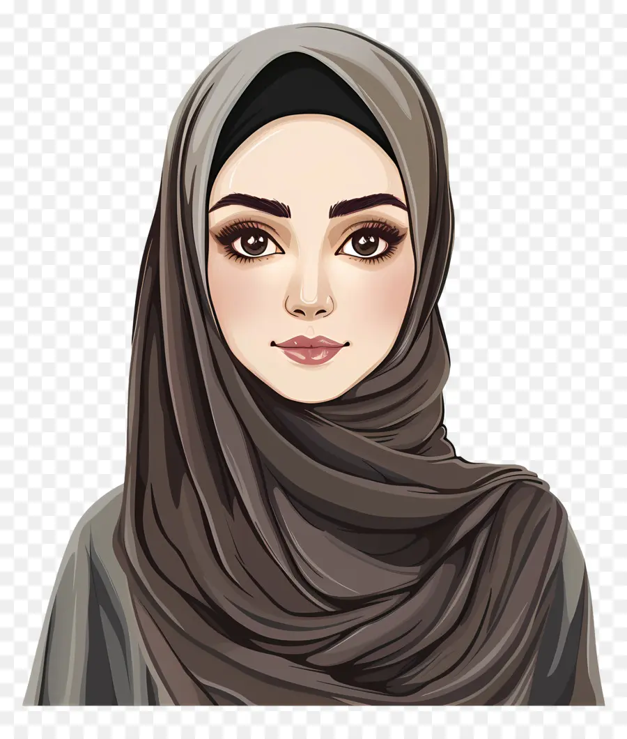 Hijab，Mujer Musulmana PNG