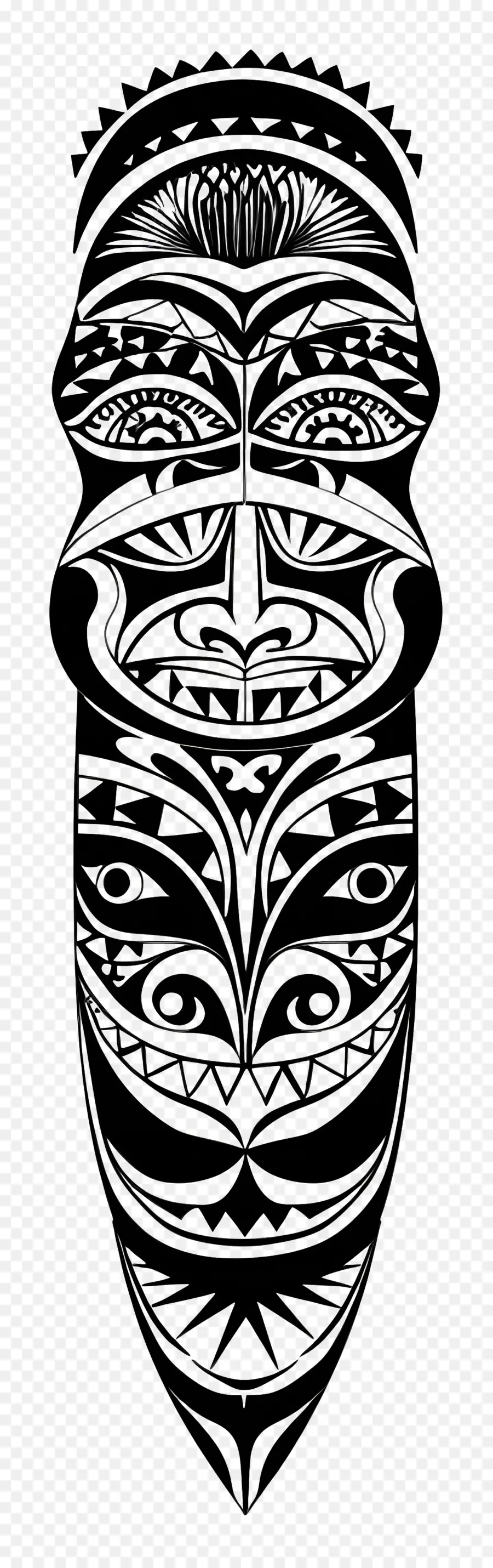 Tatuaje Maorí，Cráneo De Arte PNG