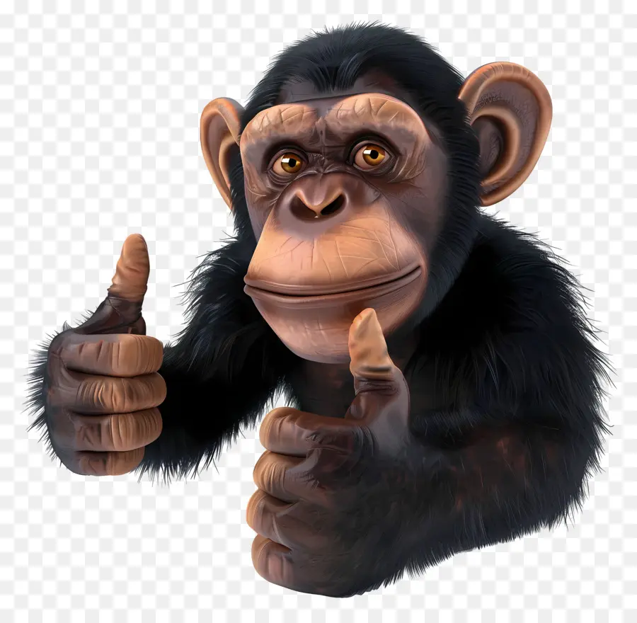 Pulgar Arriba，Chimpancé PNG