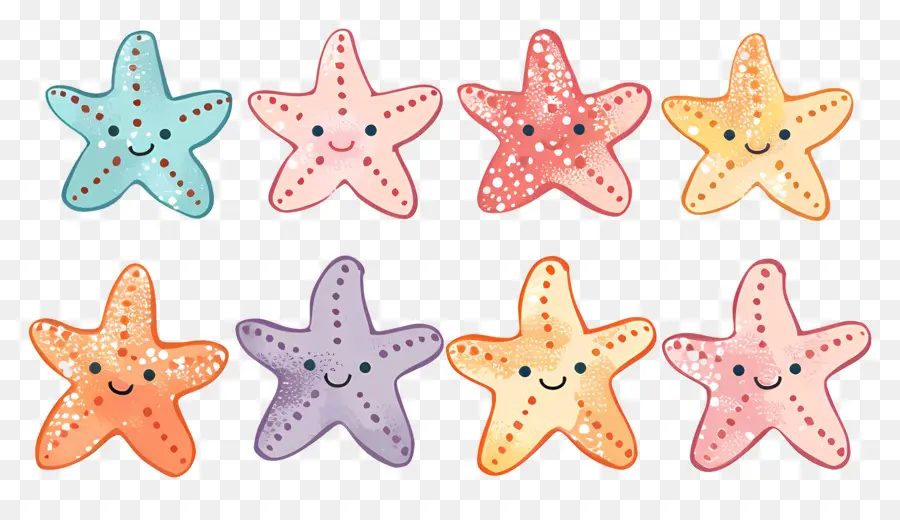 Lindo Estrellas De Mar，Estrella De Mar Animada PNG