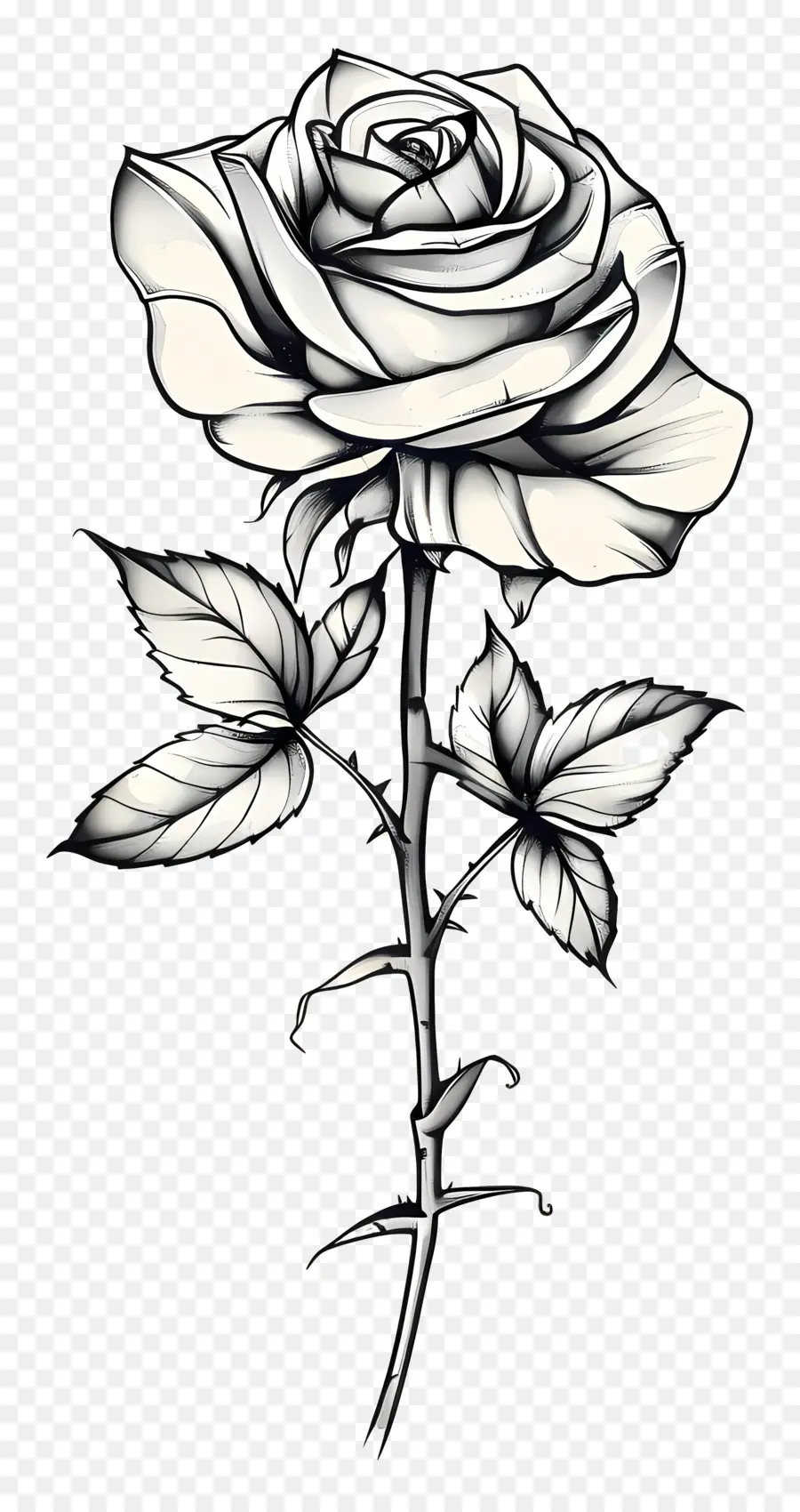 Rose Tattoo，De La Rosa Blanca PNG
