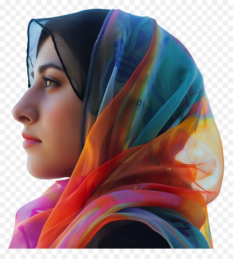 Verdadera Chica Hijab，Mujer PNG