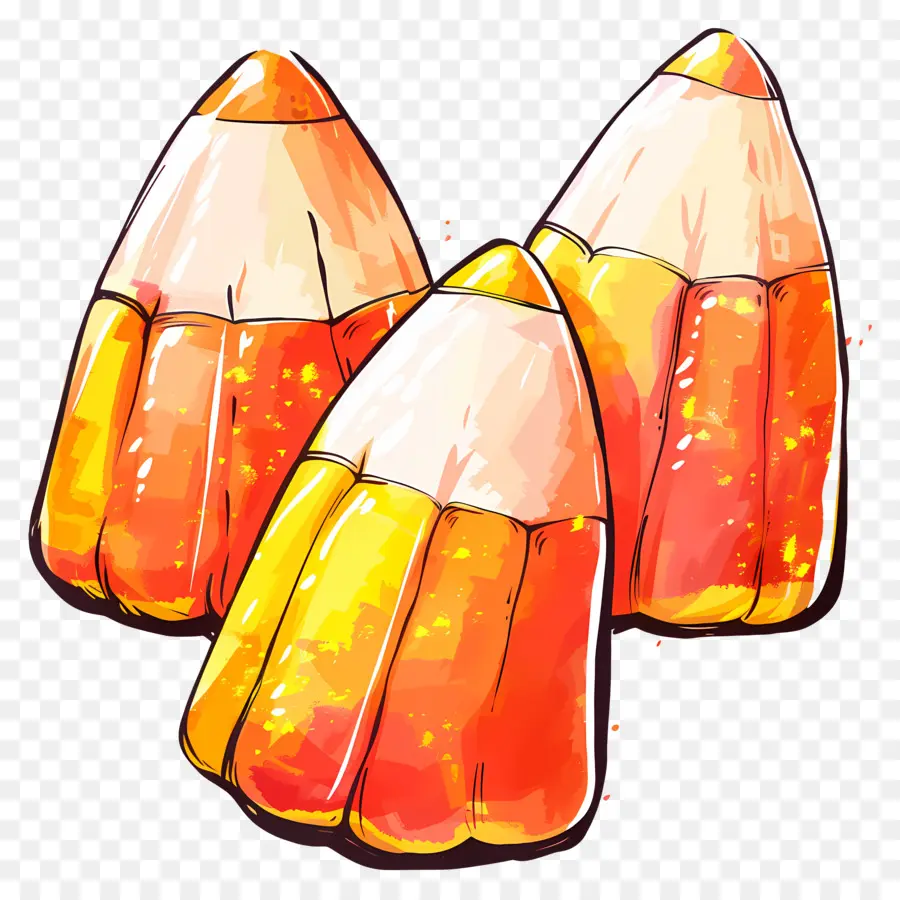 Maíz De Caramelo，Dulces De Halloween PNG