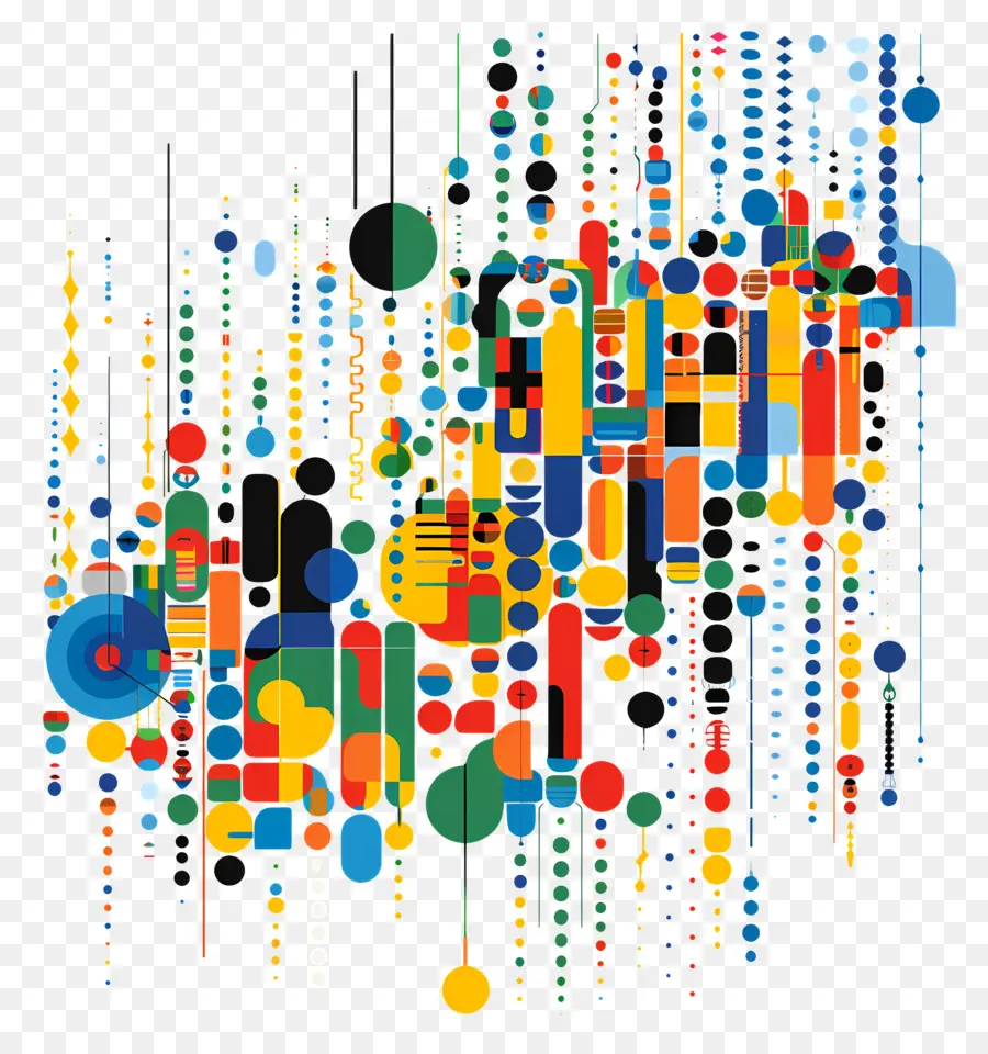 Grandes Datos，El Arte Abstracto PNG