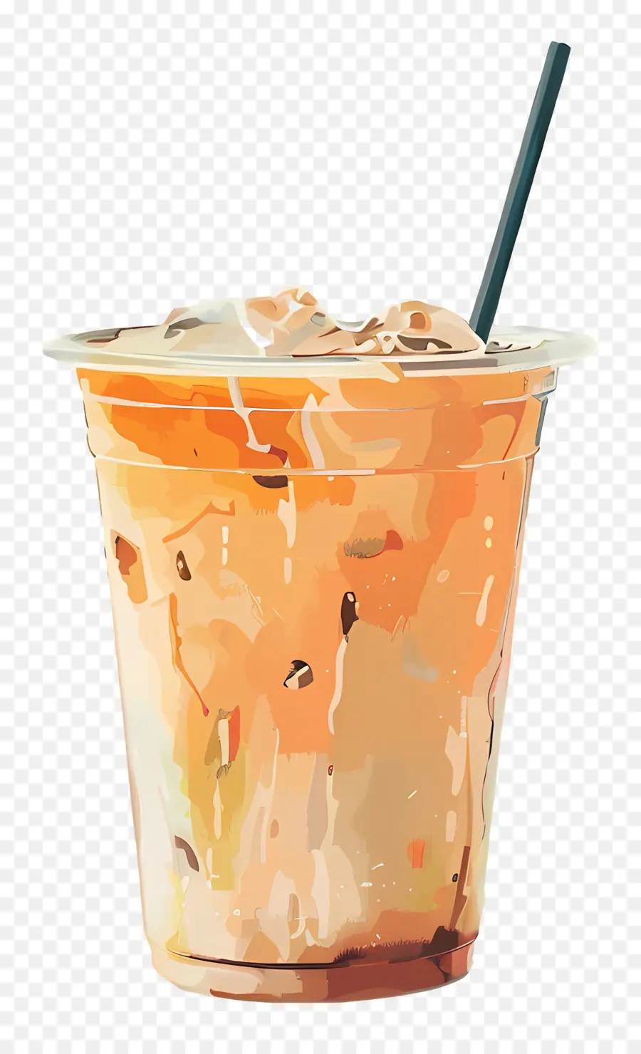 Té Con Leche，Vaso De Té Helado PNG