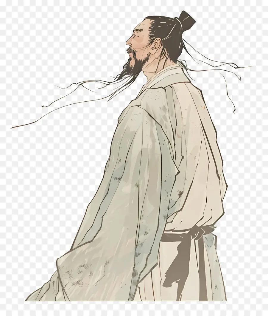 Qu Yuan，Hombre Antiguo PNG