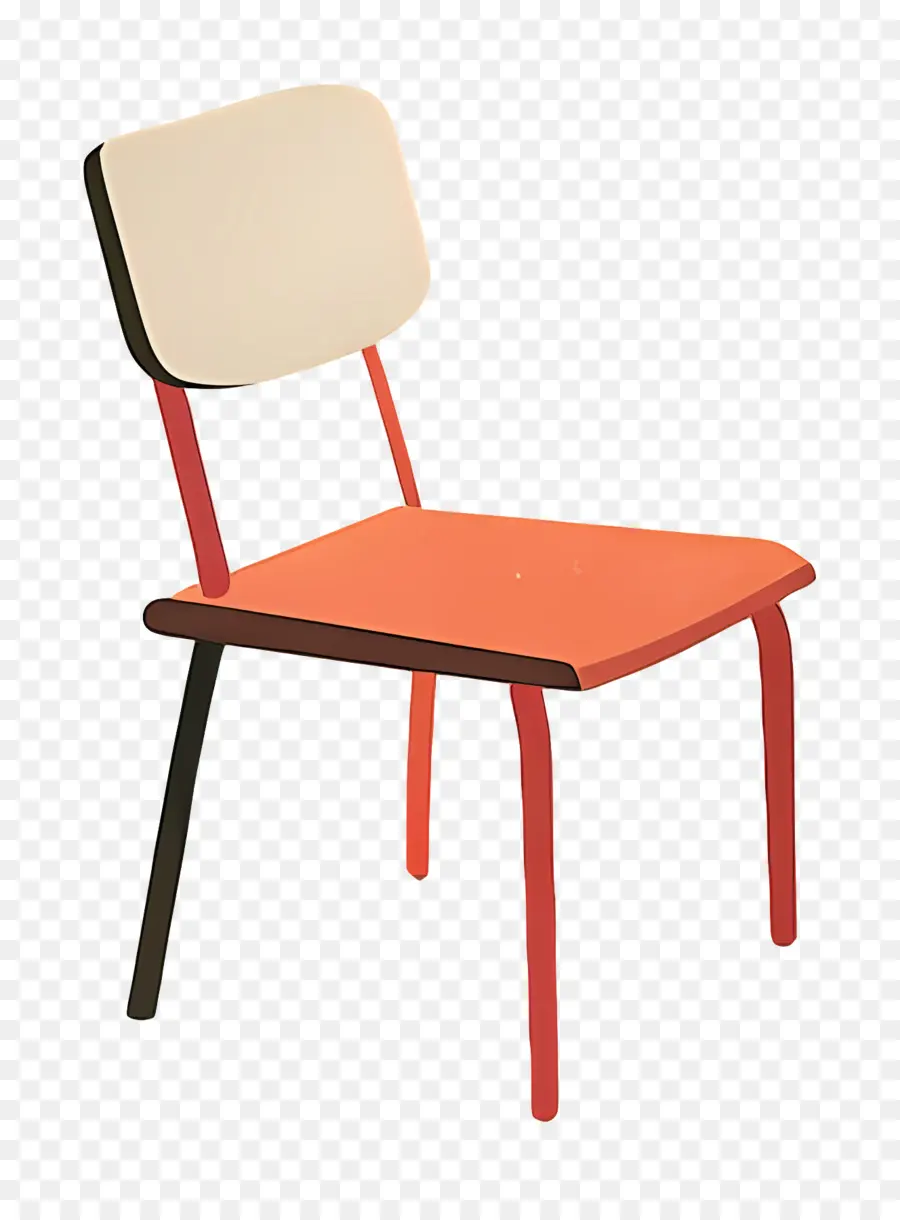 Silla，Silla Roja Y Beige PNG