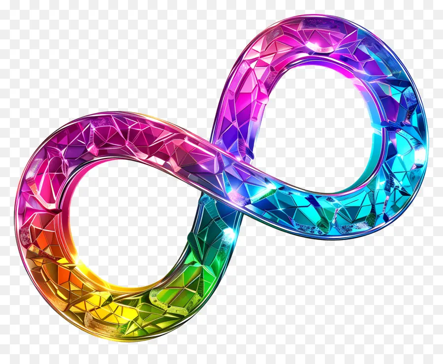 Rainbow Infinity Sign，Símbolo De Infinito Arcoirbow PNG