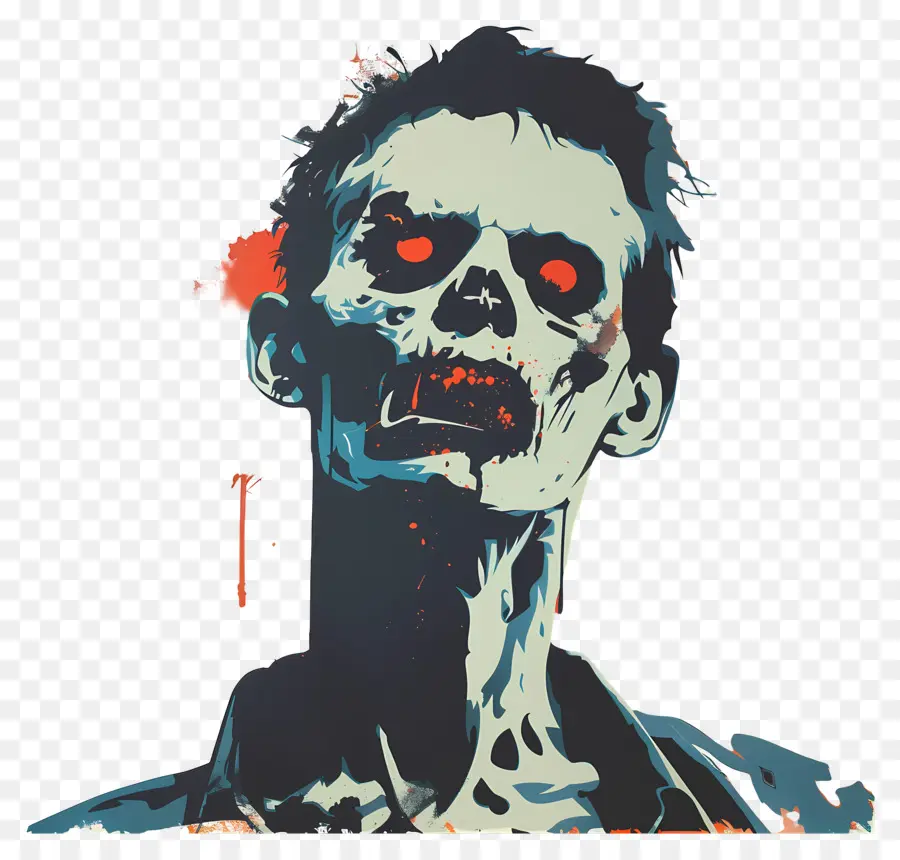 Zombie，Los Ojos Rojos PNG