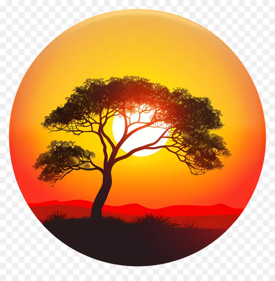 Sunset Glow，Amanecer PNG