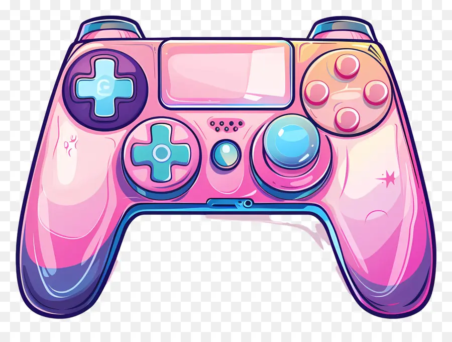 Mando De Juegos，Controlador De Juego Rosa PNG