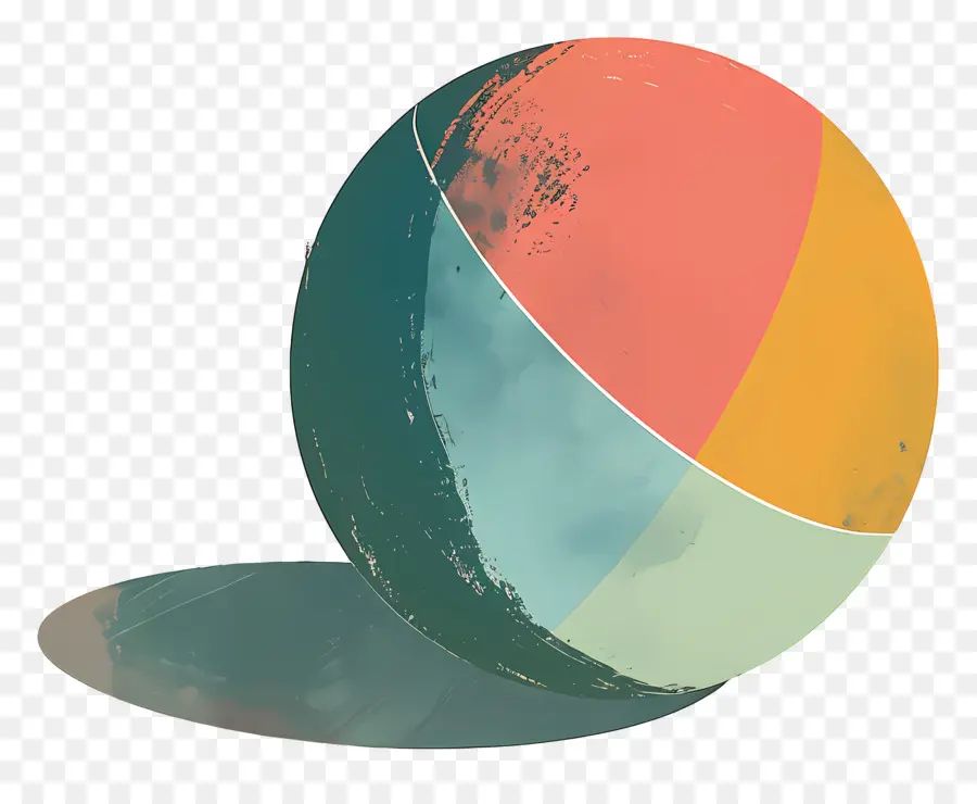 Pelota De Playa，Bola De Playa Abstracta PNG