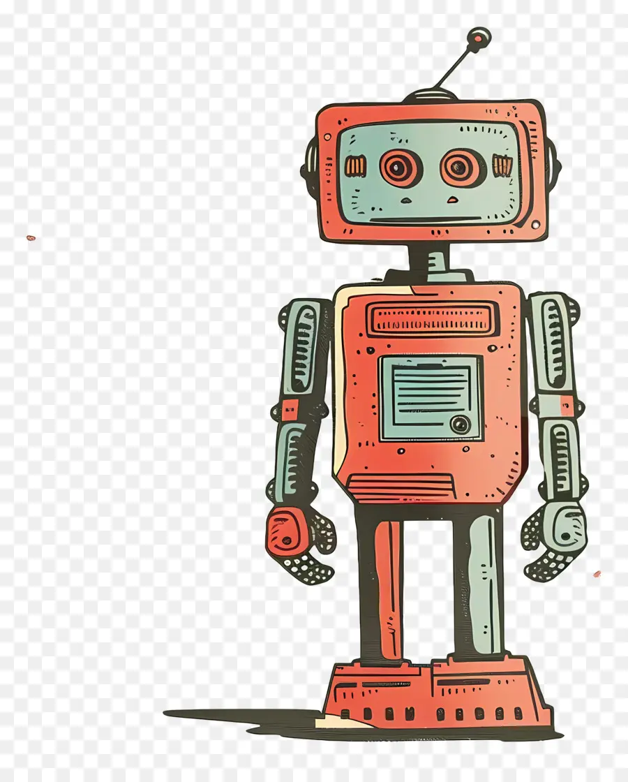 Robot，Robot De Dibujos Animados PNG