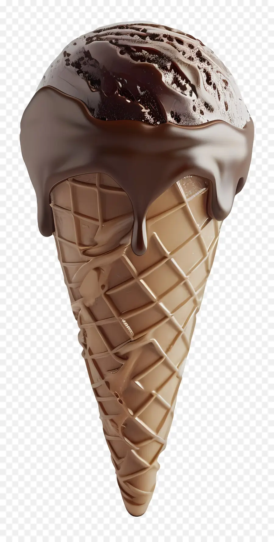 Helado，Cono De Helado De Chocolate PNG