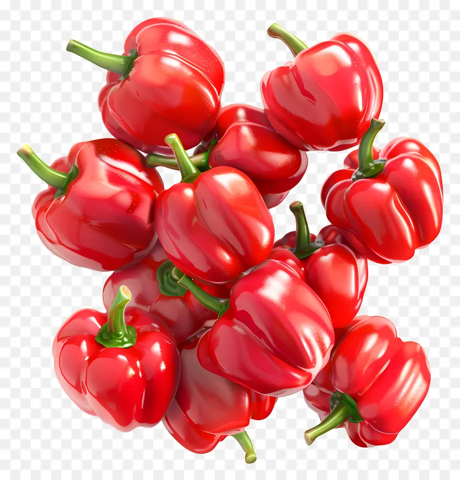 Red Bell Pepper，El Ají Dulce PNG