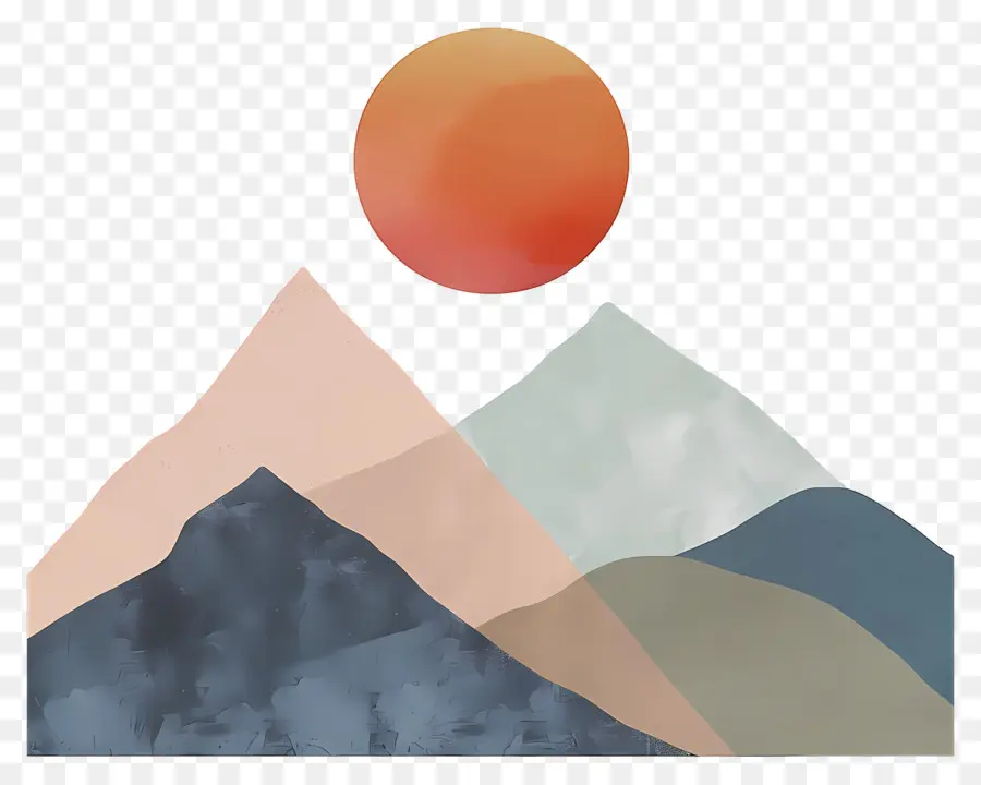 Montañas，Amanecer PNG