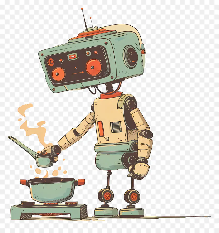 Robot De Cocción，Robot Chef PNG
