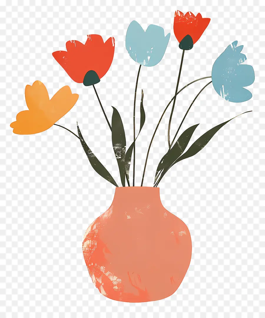 Florero，Los Tulipanes PNG