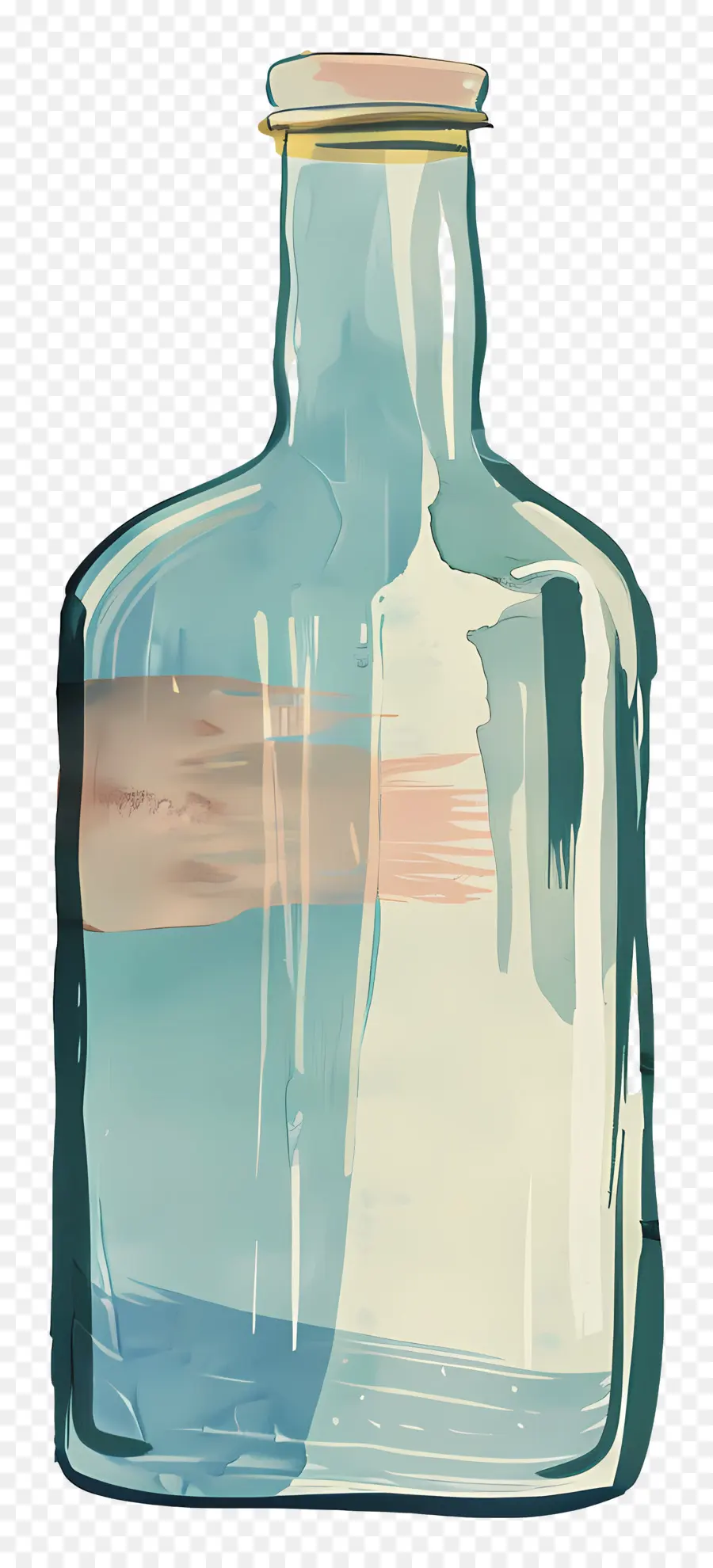 Botella，Azul De La Botella De Cristal PNG