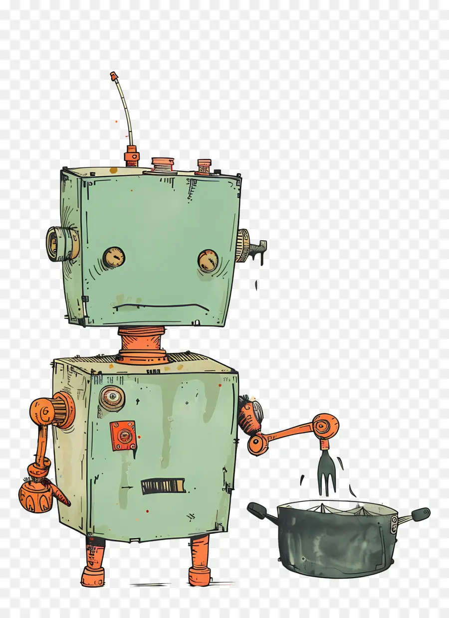 Robot De Cocción，Robot Chef PNG