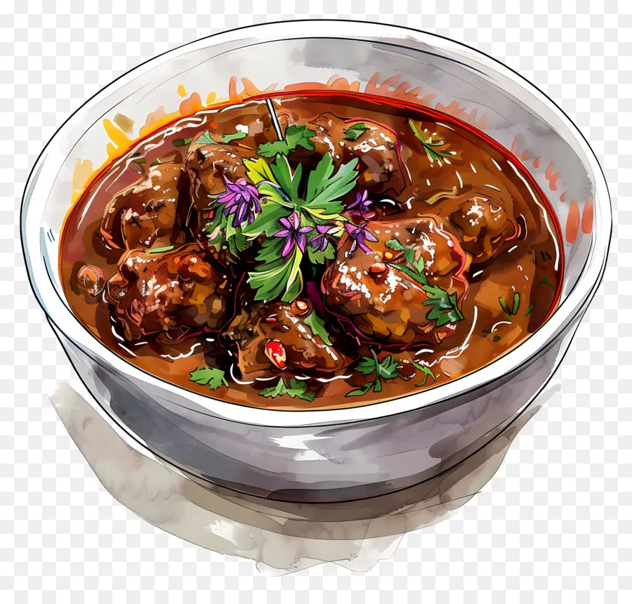 Rogan Josh，Comida De La India PNG