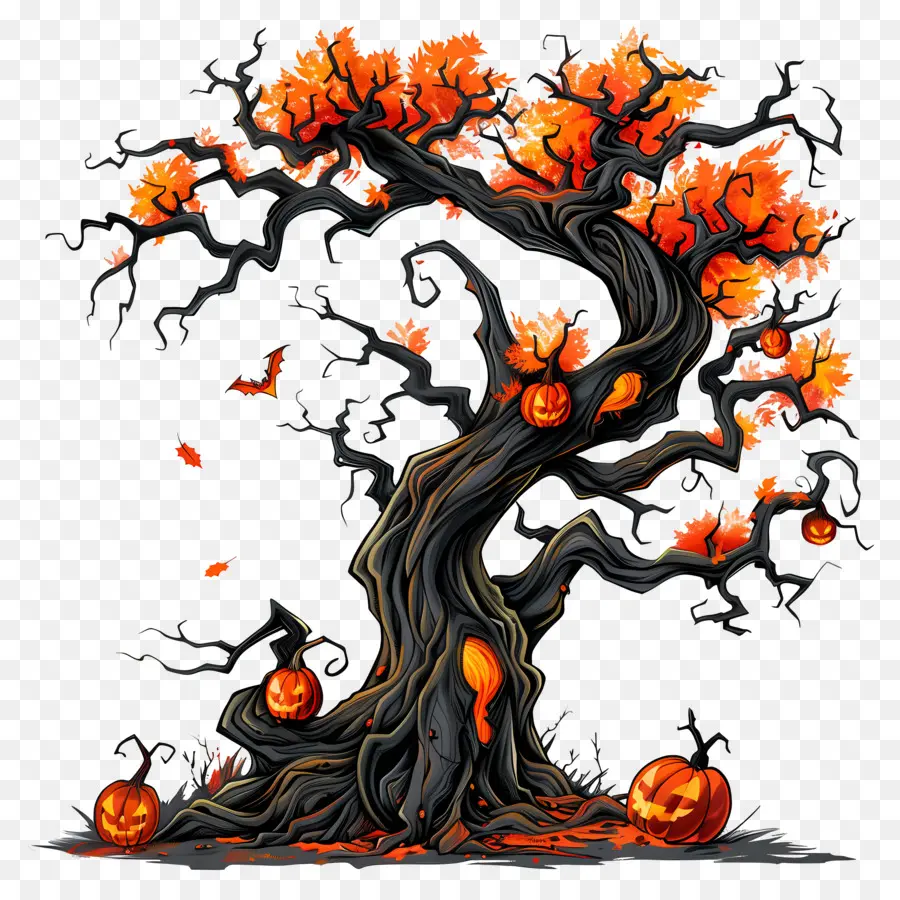 árbol De Halloween，Halloween PNG