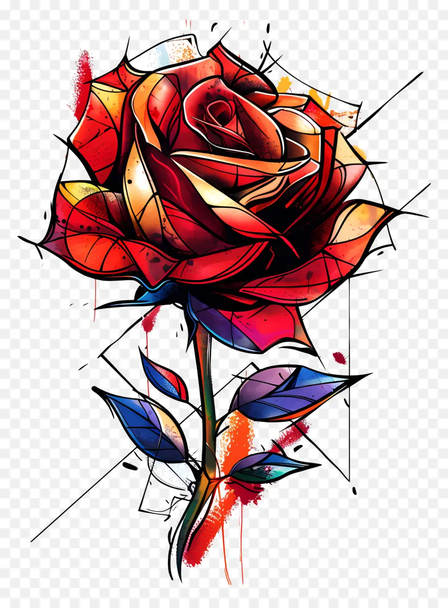 Rose Tattoo，Rosa Roja PNG