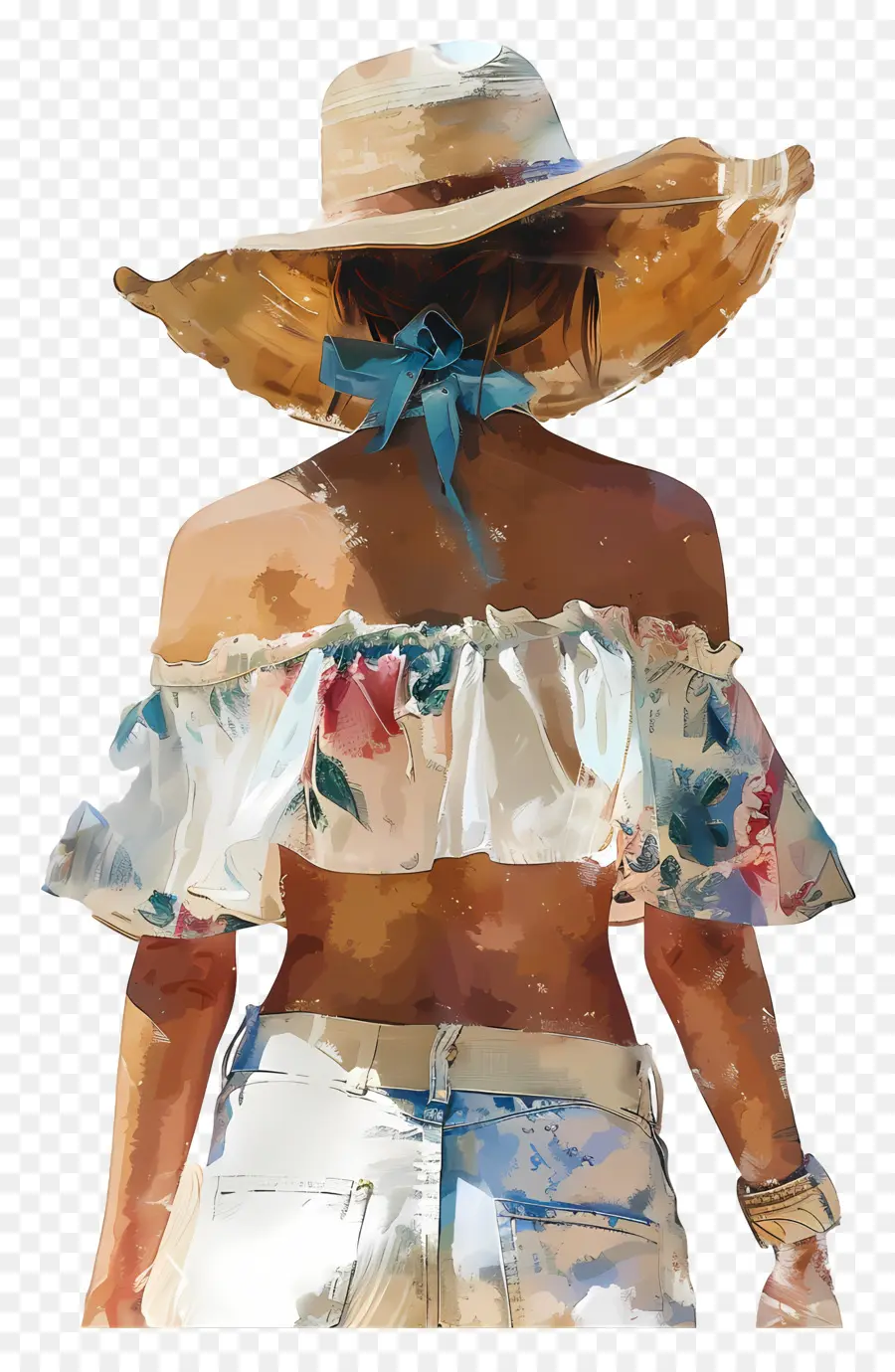 Traje De Verano，Mujer PNG