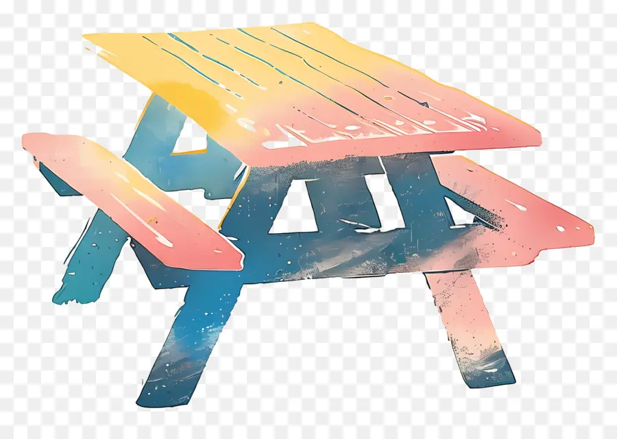 Mesa De Picnic，Mesa De Picnic De Bricolaje PNG