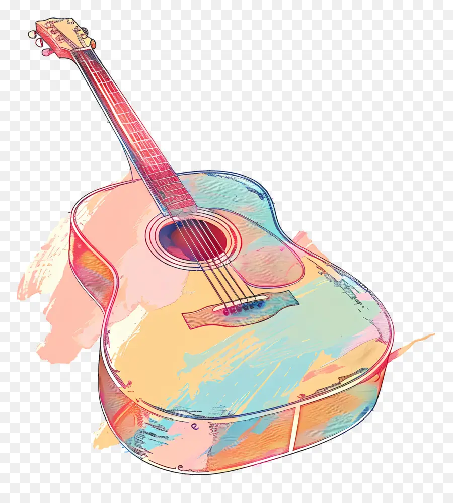 Guitarra，Guitarra Acústica PNG