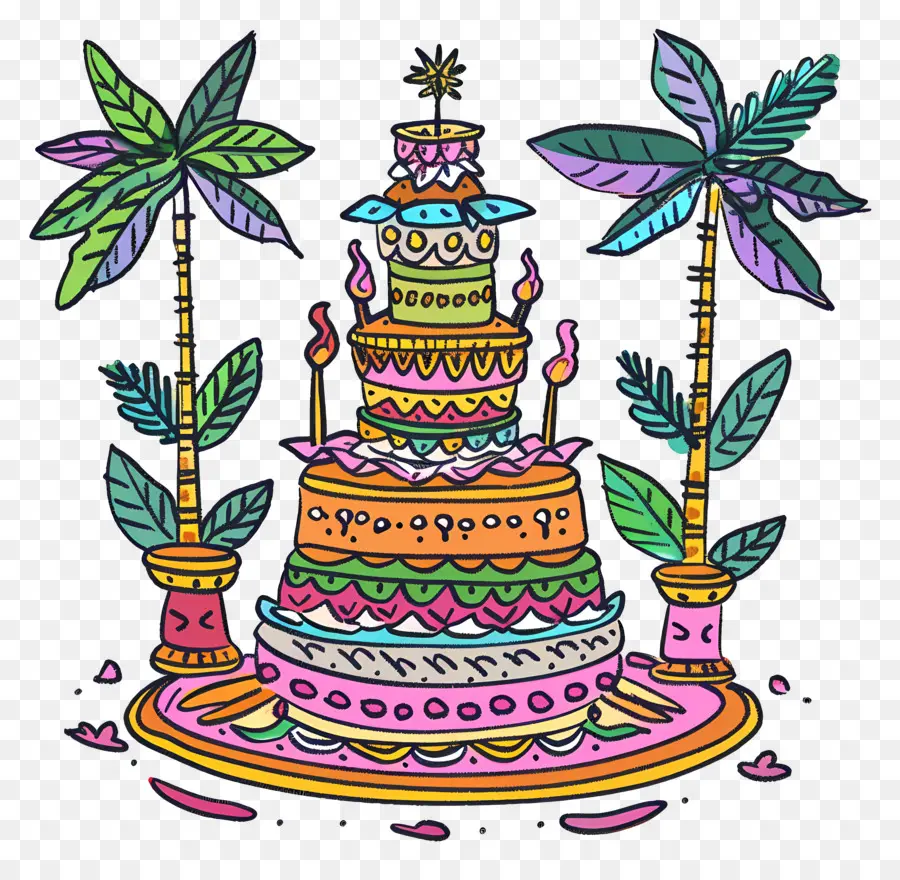 Bonalu，De Colores Pastel PNG