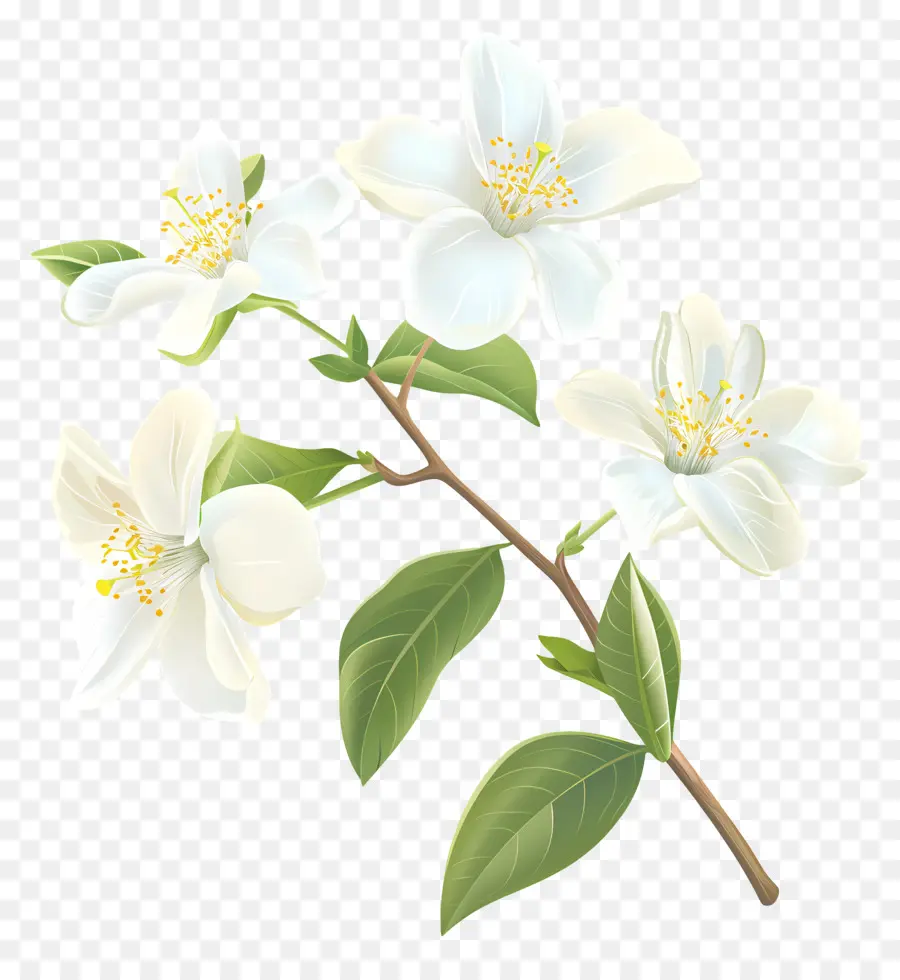 Flores De Jazmín Blancos，Flor De Jazmín Blanco PNG