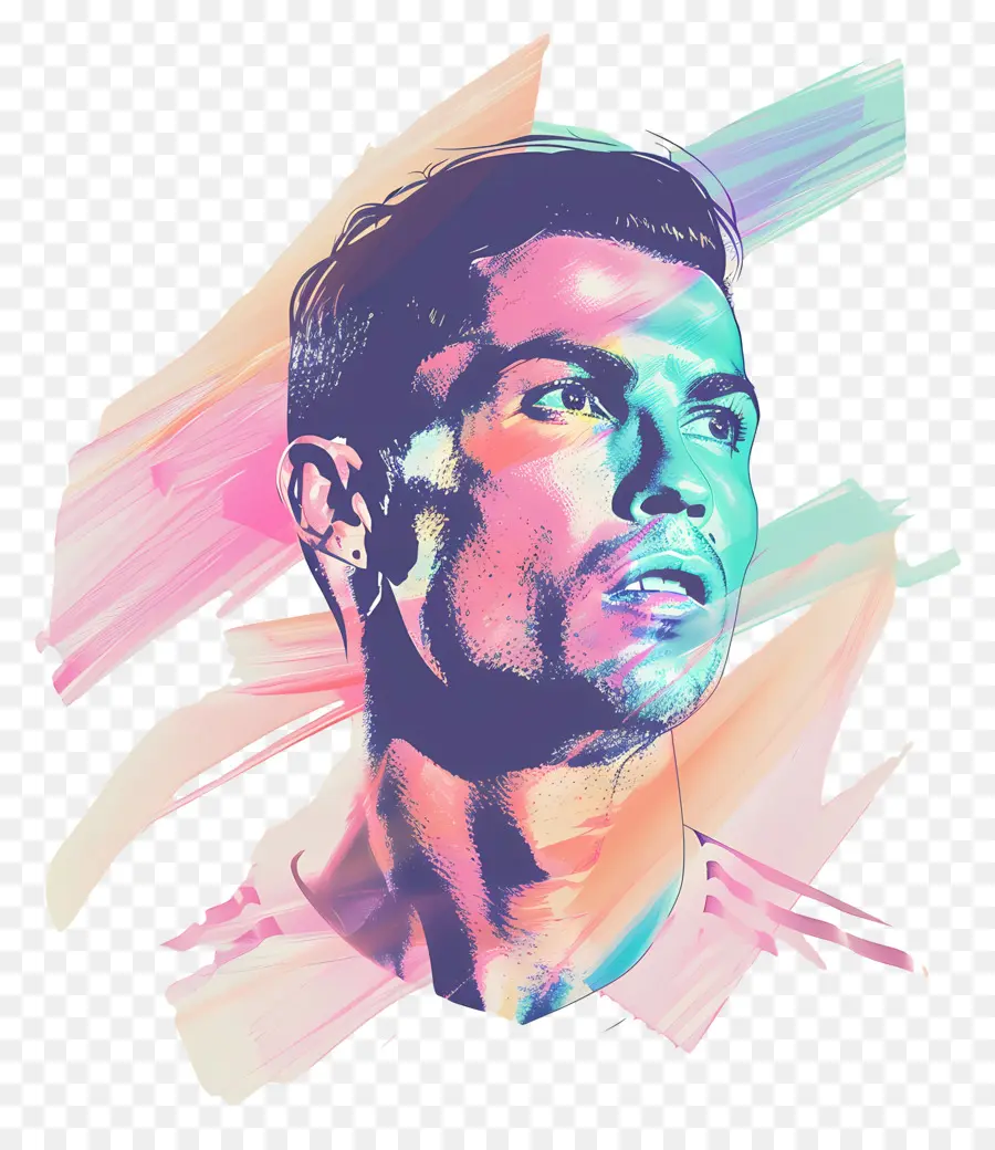 Cristiano Ronaldo，Expresión Intensa PNG