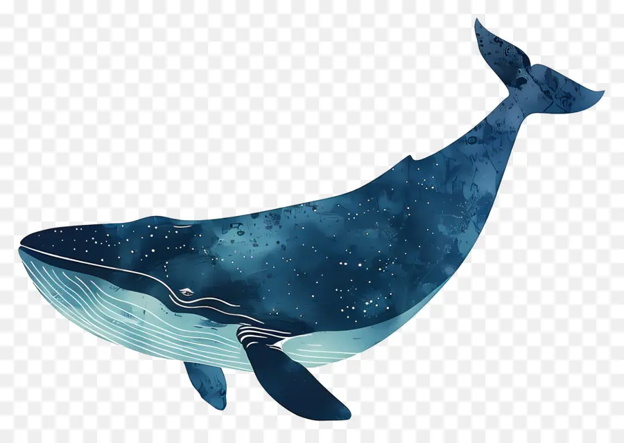 La Ballena Azul，El Arte De La Acuarela PNG